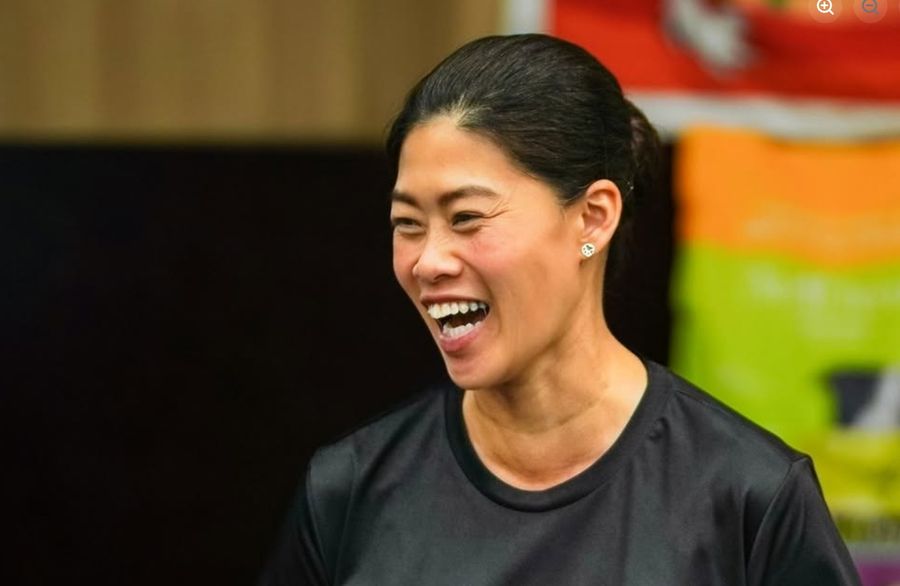 Natt Hamon (Natty Hamon) laughing in a personal photo from her Facebook page